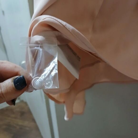 C/MEO NWT Cameo Collective Cocktail Wedding Pink Silk Shoulder Girly Dress-S - Picture 14 of 14